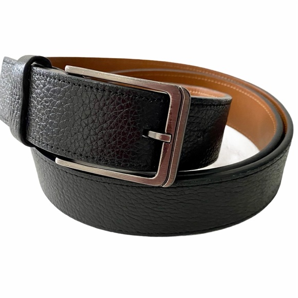 Dkny Other - DKNY Men Black Genuine Leather Belt Size 42